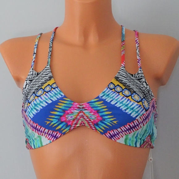 Pilyq Other - PilyQ NWT Hindi Utopia Reversible Bikini Top